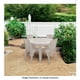thumbnail image 4 of Mesa Desarmable Redonda De Plástico Con Textura Rattan Blanco cantera, 4 of 4