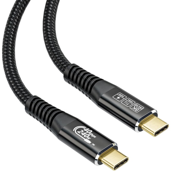 KSRplayer USB4 Extension Cable 40Gbps, 8K Display, 240W Charging, USB-C Compatible 3.3FT