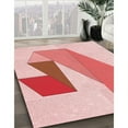 thumbnail image 2 of Ahgly Company Indoor Square Patterned Pink Area Rugs, 6' Square, 2 of 6