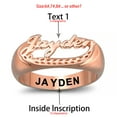 thumbnail image 6 of Customizable Name Rings Personalized Name Rings for Women Gold Plated Name Rings 925 Sterling Silver Rings Size 5-15 Women's Name Rings, 6 of 6