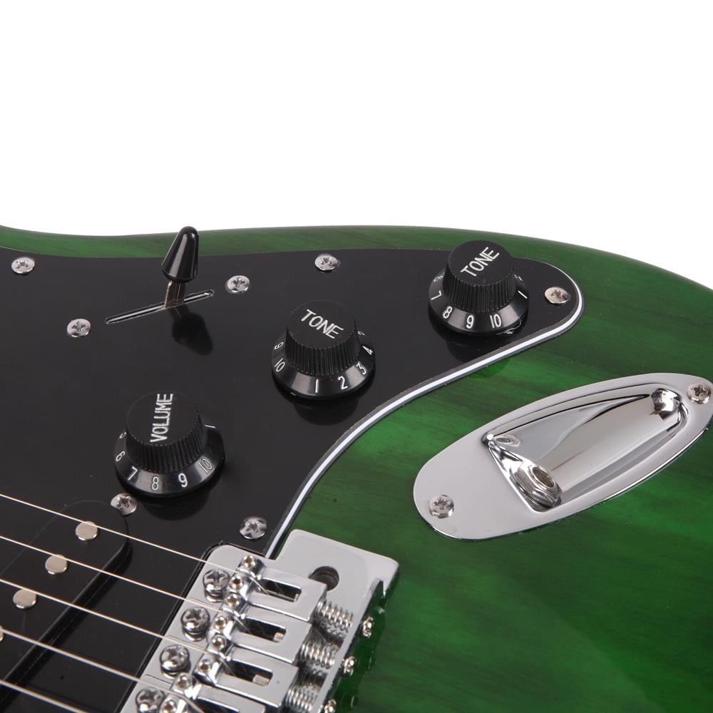 Ktaxon Electric Guitar with 15W Amplifier, Guitar Bag, Power Wire, Strap, Plectrum, Green