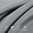thumbnail image 2 of Lorviah Cotton Body Pillowcase - Ultra Soft & Luxurious 20"x54" Body Pillow Cover with Envelope Closure - 1 Pack - Dark Grey, 2 of 6