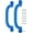 Blue, variant on Swing Set Stuff Inc. 10" Playground Handles (Blue)