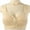 Khaki, variant on Bra Full-Figure Bra Women Solid Color Large Lace Front Zipper Bra Wide Shoulder Strap Style Underwire Breathable Plus Size Bra Push-Up Back-Smoothing Bra Underwear Beige