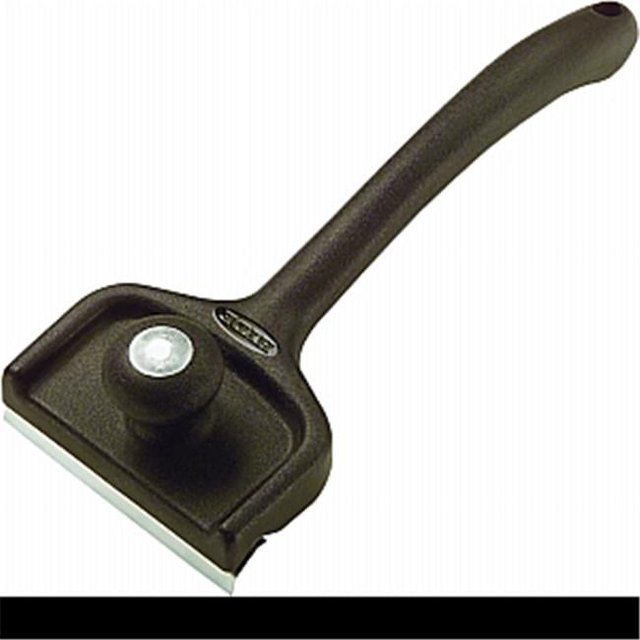 Hyde Mfg 10550 5 in. 2-Edge Paint Scraper With Knob - Black & Silver