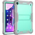 thumbnail image 2 of SaniMore for Lenovo Tab M10 (3rd Gen) 10.1" TB-328F 2022 Case, 3 Layers Multi-Functional [Built-in Kickstand] Heavy Duty Shockproof Rugged Protective Case for Lenovo Tab M10 (3rd Gen), Green, 2 of 8