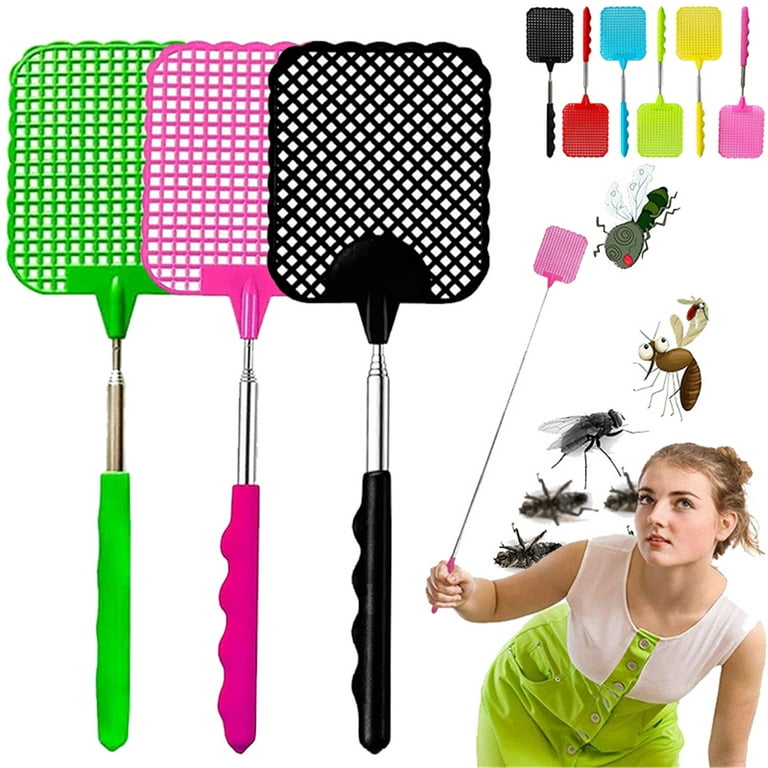 Elbourn 3-Pack Fly Swatters, Manual Swat Pest Control, Mosquito Repellent  Fly Protection for Mosquitoes, Flies and Insects 