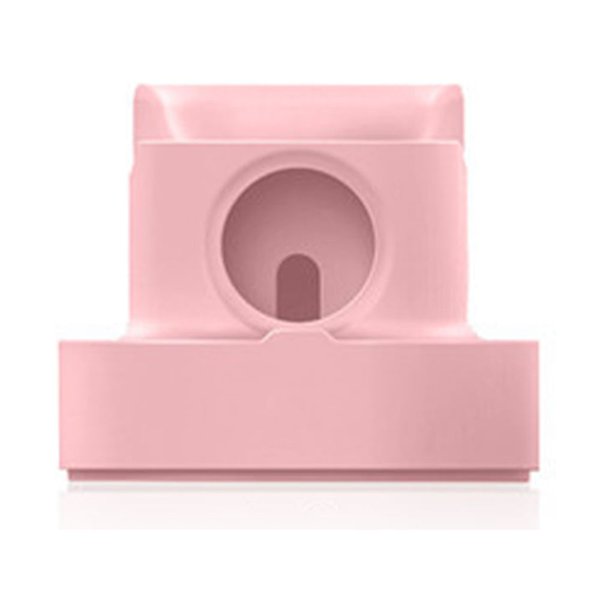 Sidaley Soporte de cargador Smartwatch Smartphone Dock Holder Reloj de viaje portátil Soporte de carga Estación Base Reemplazo para Electrónica Rosa