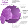 thumbnail image 4 of Husband Pillow Light Purple, Original Reading Pillow in Bed Rest Chair, Shredded Memory Foam Large Lounge Cushion Adult Backrest with Arms, Comfy Back Support for Sit Sitting Up, Wash/ Removable Cover, 4 of 9