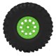 thumbnail image 3 of 4PCS RC Car Tire Wheel 120mm 1.9in Rubber with 10 Spoke Nylon Wheel Hub RC Car Parts for Axial SCX10 90046 for Traxxas for Redcat GEN8 Green, 3 of 4