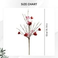 thumbnail image 5 of Valentine's Day Pink Heart Flower, Valentines Decorations Day Artificial Flowers, Valentine’s Day Gifts, Red and Artificial Berry Stems, Valentine's Day Heart Shaped Berry Bouquet,, 5 of 9