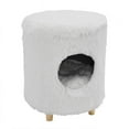 thumbnail image 3 of Sam's Pets Rocket® 18" White Cat Tree Cylinder, 3 of 5