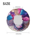 thumbnail image 4 of Kdxio Colorful Balloon Cake Celebration Print Shower Cap for Women,Elastic and Reusable,Double Waterproof Layers Bathing Hat, 4 of 6