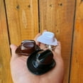 thumbnail image 6 of Summercome Cowboy Hat Bottle Opener, Rustic Western Cowboy Bottle Opener Keychain, Portable ABS Cap Keychain Beer Openers, Cowgirl Theme Bar Party Favors Decoration for Men and Beer Lovers (Black), 6 of 8
