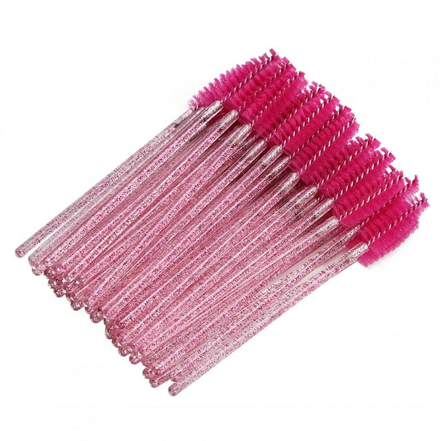 50 brochas desechables para pestañas, varitas de rímel, brocha de maquillaje, brocha portátil de claves parlas, kits de aplicadores para extensiones de pestañas y brocha