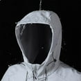 thumbnail image 5 of Iugvhana Men's Winter Coats Waterproof Windproof Hiking Jacket Warm Fleece Lined Hooded Jacket Windbreaker White XL, 5 of 8
