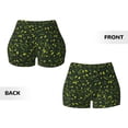 thumbnail image 5 of Yiaed Green Branch Olive Print Women's Athletic Shorts Running Shorts Sporty Short High Waisted Elastic Workout Shorts for Yoga Gym Running & Sports -XX-Large, 5 of 6
