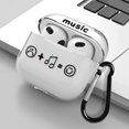 thumbnail image 1 of Étui de Protection pour Écouteurs graffiti expression Musicale Créative Adapté aux Airpods1/2/3 Apple Écouteurs Bluetooth pour Airpods Pro, 1 of 5
