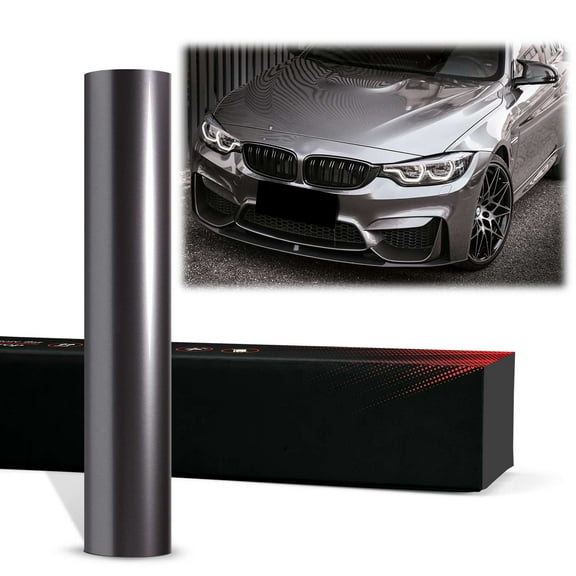 PET Liquid Metallic Agate Gray Gloss Vinyl Wrap Auto Car Sticker Decal Film Sheet Bubble Free Air Release Technology