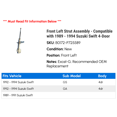 thumbnail image 2 of Front Left Strut Assembly - Compatible with 1989 - 1994 Suzuki Swift 4-Door 1990 1991 1992 1993, 2 of 2