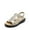 GREY, variant on Flat Sandals for Women Comfortable Elastic Strap Walking Sandals Rhinestone Open Toe Casual Sandals