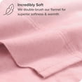 thumbnail image 2 of Bare Home Flannel Sheet Set - 100% Cotton - Deep Pocket - King, Light Pink, 4-Pieces, 2 of 7