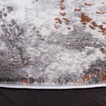 thumbnail image 3 of SAFAVIEH Craft Kaelee Abstract Area Rug, 6'7" x 6'7" Round, Grey/Orange, 3 of 8