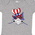 thumbnail image 4 of Inktastic 4th of July Patriot Shark Boys or Girls Baby Bodysuit, 4 of 5