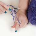 thumbnail image 4 of Miangastore 2Pcs Alloy Knitting Rings Multi-function Crochet Rings DIY Knitting Tools Braided Knitting Rings, 4 of 9