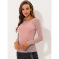 thumbnail image 3 of INSPIRE CHIC Women's Glitter Mesh See Through Blouse with Spaghetti Strap Camisole Pink L, 3 of 5