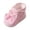 Pink, variant on JHOKCI Infant Baby Bowknot Boots Fleece Lined Cozy First Steps Stay-On