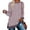 Pink, variant on Ofreoo Women's Long Sleeve Sweatshirts Color Block Fall Crewneck Sweaters Tunic Tops Loose Fit Side Slit Blouse Beige