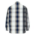 thumbnail image 3 of JUSLIO Plaid Long Sleeve T Shirts for Men Casual Graphic Tops Fashion Long sleeve Collar Tops Multicolor L, 3 of 4