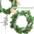 thumbnail image 4 of Coolmade 12 Pack Christmas Glitter Berries Stems, 7.8Inch Artificial Christmas Picks for Christmas Tree Ornaments, DIY Xmas Wreath, Crafts, Holiday and Home Decor, 4 of 8