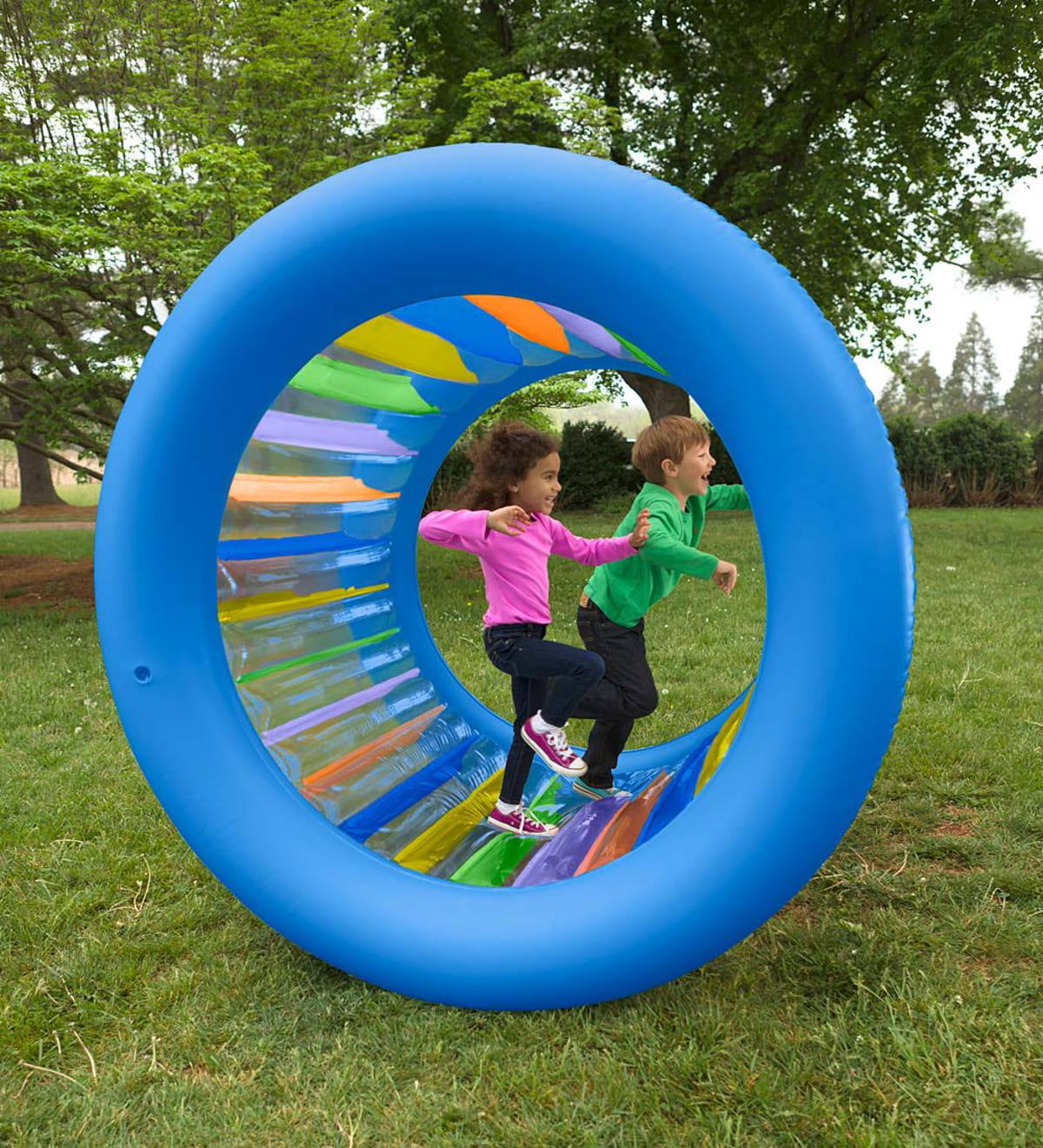 giant inflatable roller wheel