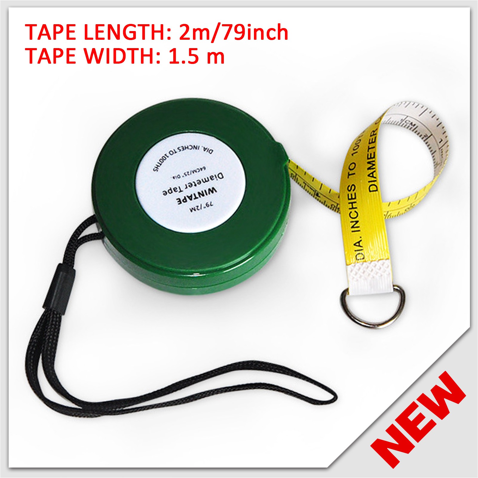 YeekTok Tree Diameter Tape 79 inch PVC Soft Retractable Measuring Tape