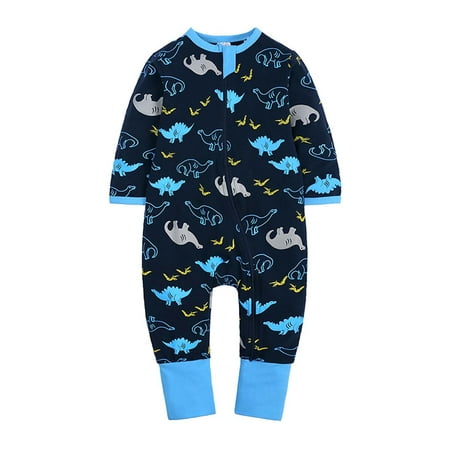 

Gifts for Newborn Christmas Outfit Baby Juebong Newborn Baby Boys Girls Long-sleeve Cartoon Romper Jumpsuit Clothes Outfits Blue 12-18 Months