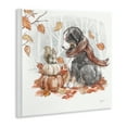 thumbnail image 4 of Stupell Industries Dog & Fall Pumpkins Holiday Painting Unframed Art Prints Wall Art, 12 x 12, 4 of 8