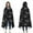 Black Cartoon Dinosaurs-2, variant on Wearable Blanket,Black Cartoon Dinosaurs Eggs Stars Pattern Hooded Wearable Flannel Blanket for Adults & Teens,Winter Poncho Shawl Wrap Cape Cozy Anti-Pill,50"x60"