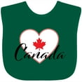 thumbnail image 3 of Inktastic Canada-heart and maple leaf Boys or Girls Baby Bib, 3 of 4