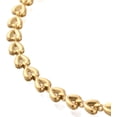 thumbnail image 2 of 1 Pc Heart Link Bracelets Ion Plating(IP) 304 Stainless Steel Real 18K Gold Plated Stackable Bracelets Wristband Set Fashion Statement Jewelry for Women Jewelry Gift 6-1/2 inch(16.4cm), 2 of 3