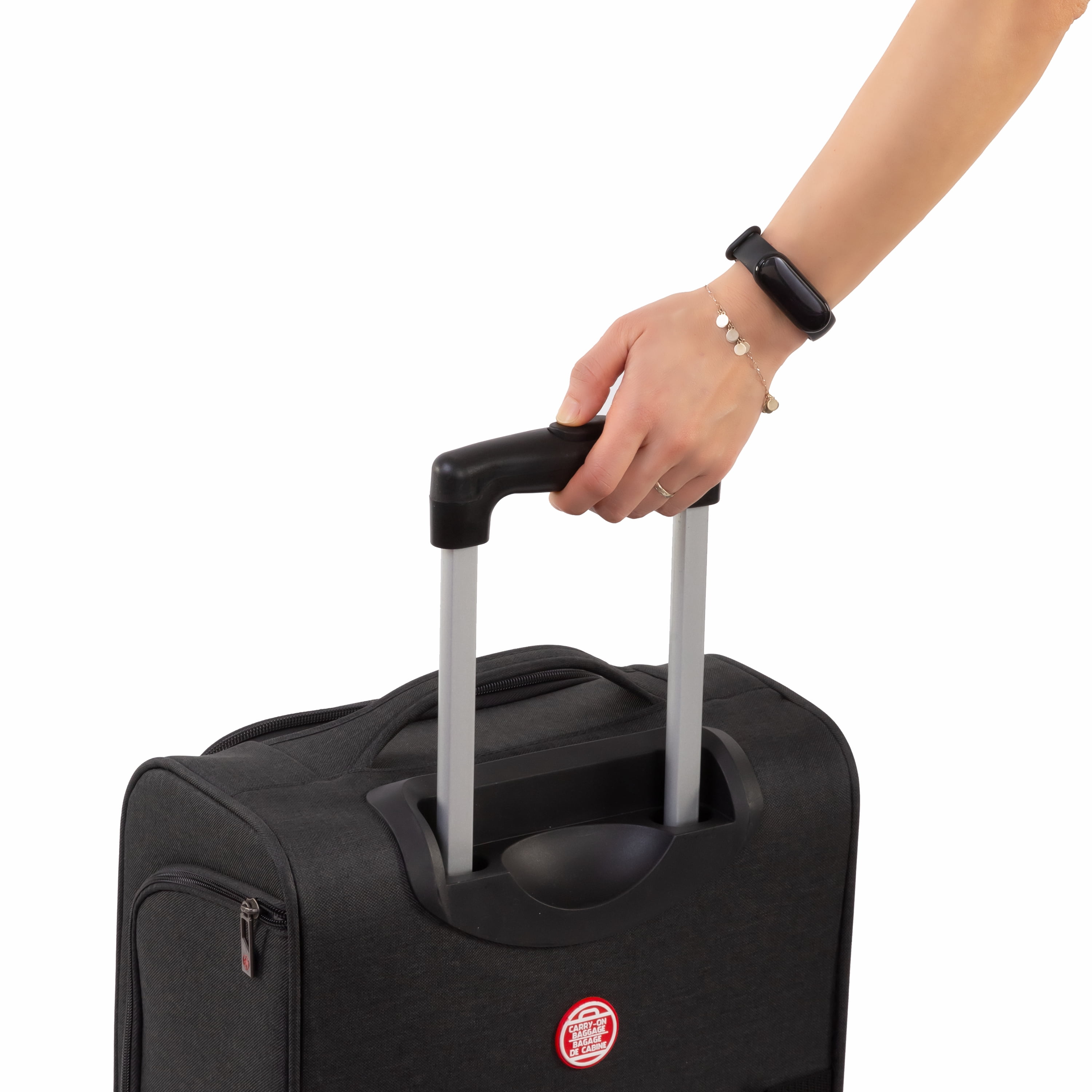 Air Canada Indigo Lite Collection 16-Inch Softside Underseat Luggage, Lightweight Carry-On Suitcase for Travel