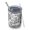White Daisy Pattern, variant on 12oz Tumblers Black Sunflower Leaf Pattern Vacuum Insulated Stainless Steel Travel Tumbler Cups Mug with Lid and Straw for Beer,Coffee,Beverages with Cleaning Brush for Cold & Hot Drinks