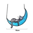 thumbnail image 2 of Gatos durmiendo en la luna vidriera colgando, gatos decorando regalos para los amantes de los gatos, 2 of 7