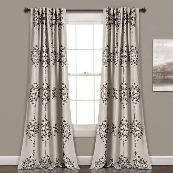 Lush Decor Keya Medallion Room Darkening Window Curtain