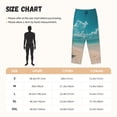 thumbnail image 4 of Lsque Shopping Cart On Tropical Beach Print Women's Pajama Pants, Lounge Pant - Comfortable Home Wear,Elastic Waistband, Stylish Design-X-Large, 4 of 9