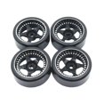 thumbnail image 1 of Juego de llantas y neumáticos de goma de 4 piezas 1/28 Reemplazo resistente al desgaste 22.5 RC RC negro perfke neumáticos de coche rc, 1 of 7