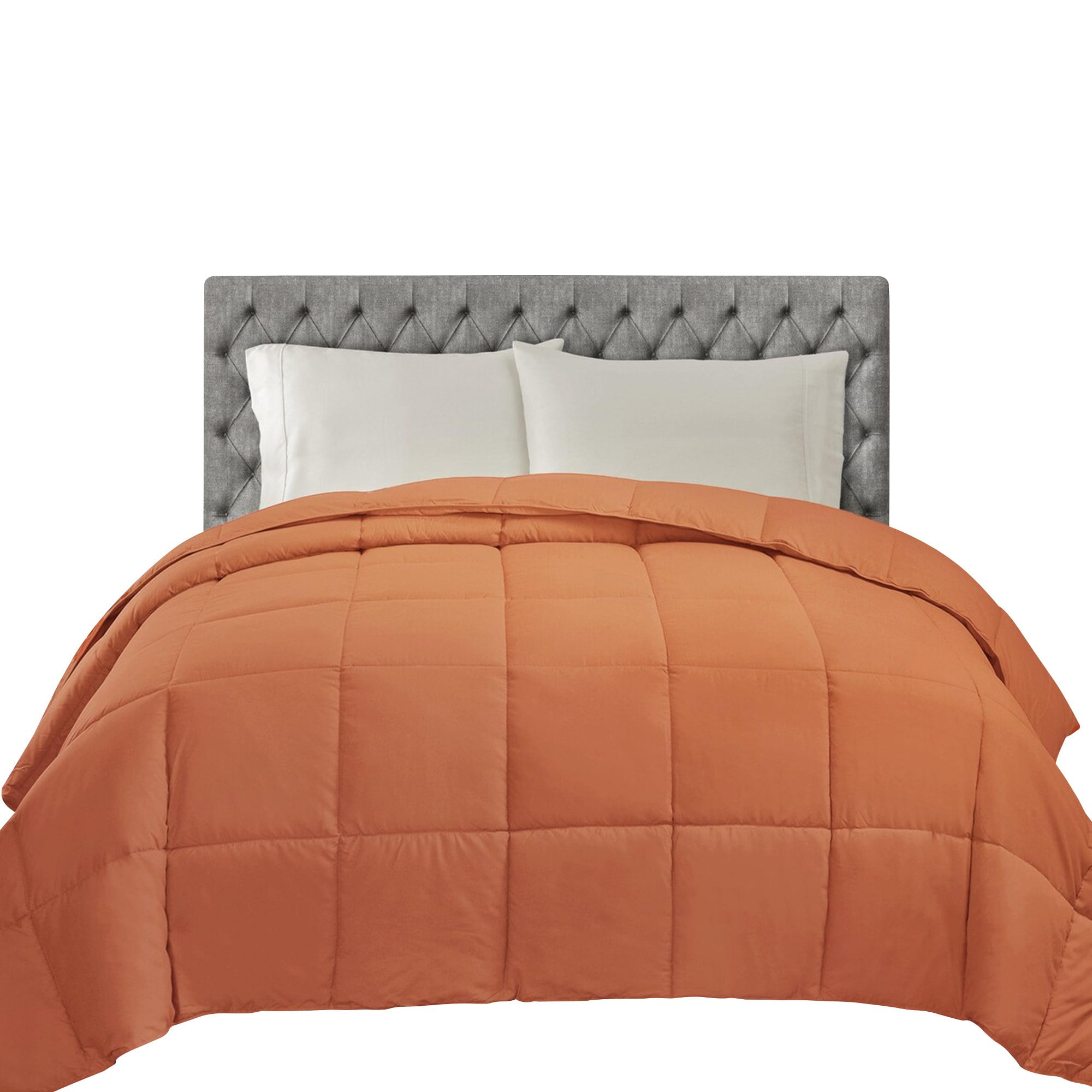Superior Classic Reversible Comforter, Twin, Dusty Orange