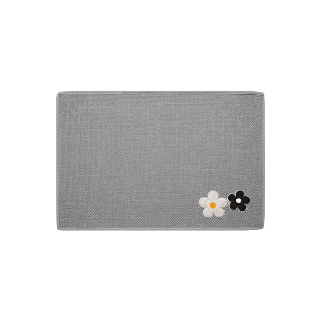 Super Absorbent and Non Slip Bathroom Rug Mat, Machine Washable Linen Floor Mat for Bathroom Bedroom and Entryway, Soft and Quick Drying 24 by 16 Inches Brown