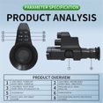 thumbnail image 2 of NV4A 16mm 300MP Digital night vision monocular telescope, infrared illuminator, 2 of 8